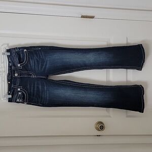 Miss Me Size 26, Mid-Rise Boot Blue Jean, Excellent Used Condition